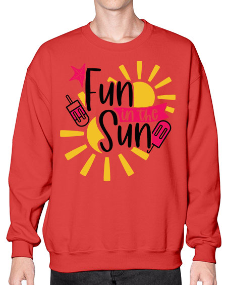 Fun In The Sun Style 45# - summer- Sweatshirt - Crew