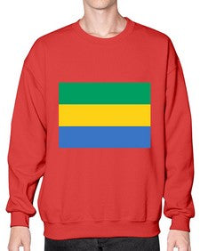 Gabon 754# - world flags- Sweatshirt - Crew
