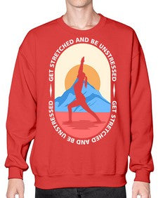 Get Stretched 225# - yoga- Sweatshirt - Crew