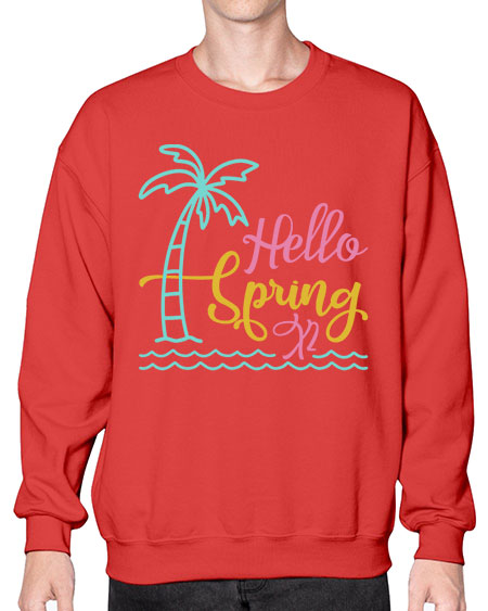 Hello Spring x Style 64# - summer- Sweatshirt - Crew