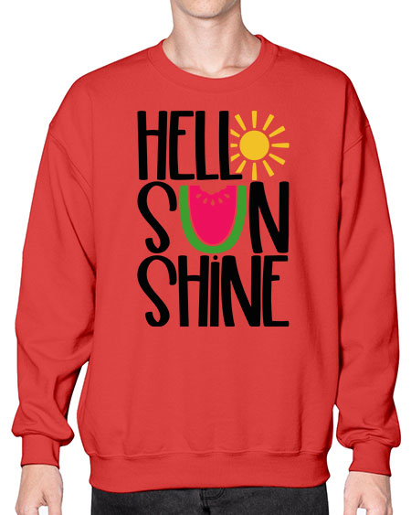 Hello Sunshine Style 37# - summer- Sweatshirt - Crew