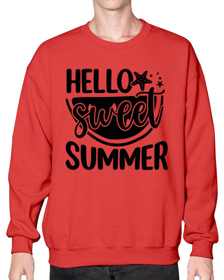 Hello sweet summer 01# - summer- Sweatshirt - Crew