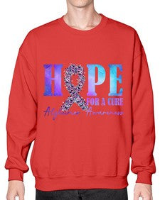 Hope For A Cure AlzheimerS Awareness 163# - alzheimers- Sweatshirt - Crew