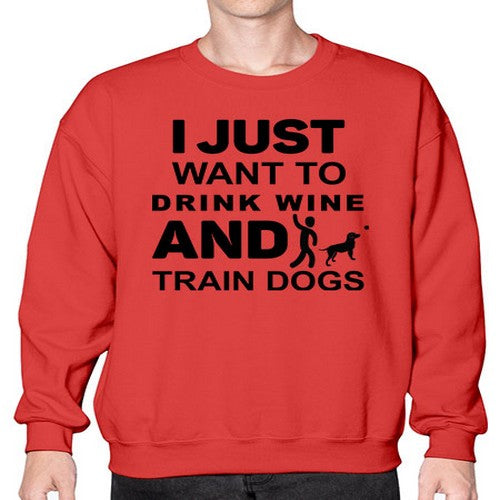 I Just Want to Drink Style 43# - dogs- Sweatshirt - Crew