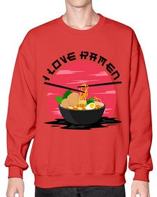I Love Ramen 1142# - Ramen- Sweatshirt - Crew