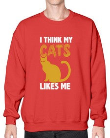 I Think My Cats - cats- Sweatshirt - Crew