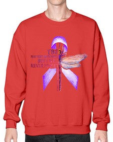 I Will Never Forge Alzheimer Awareness 179# - alzheimers- Sweatshirt - Crew