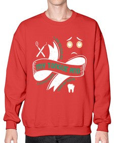 I am as old as my tongue and Style 185# - dentist- Sweatshirt - Crew