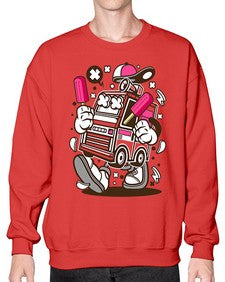 Ice Cream Truck 1173# - ice cream- Sweatshirt - Crew