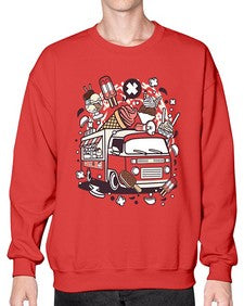 Ice Cream Van 1174# - ice cream- Sweatshirt - Crew