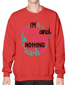 Im A Mom And A Nurse Nothing Style Style 957# - nurse- Sweatshirt - Crew