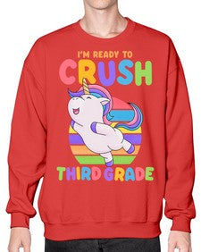 Im Ready to Crush third 392# - third grade- Sweatshirt - Crew