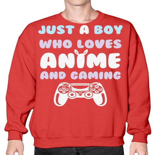 Just A Boy Who Loves 261# - anime- Sweatshirt - Crew