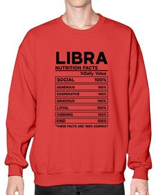 Libra Nutrition Facts 318# - libra- Sweatshirt - Crew