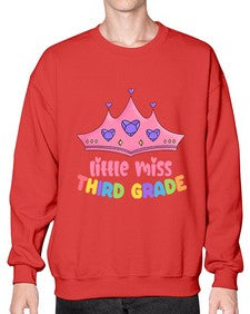 Little Miss third Grade 489# - third grade- Sweatshirt - Crew