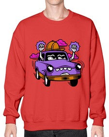 Mad driver 162# - cartoon general- Sweatshirt - Crew