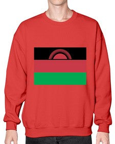 Malawi 1217# - world flags- Sweatshirt - Crew