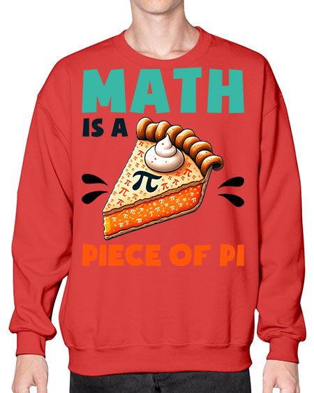 Math Is A Piece Of 15# - pi- Sweatshirt - Crew