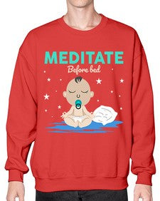 Meditate Before Bed 421# - yoga- Sweatshirt - Crew
