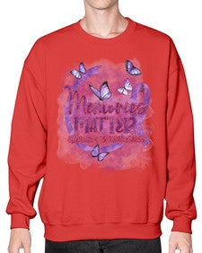 Memories Maer AlzheimerS Awareness 196# - alzheimers- Sweatshirt - Crew