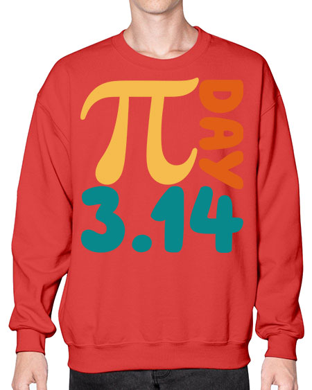 Metal Poster Pi Day Math 30# - pi- Sweatshirt - Crew