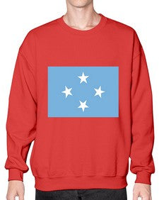 Micronesia 1293# - world flags- Sweatshirt - Crew