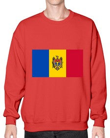 Moldova 1332# - world flags- Sweatshirt - Crew