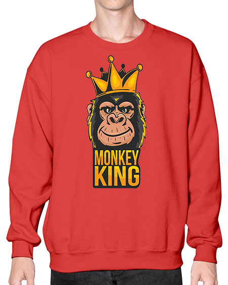Monkey - monkey- Sweatshirt - Crew