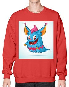 Monster 179# - cartoon animals- Sweatshirt - Crew