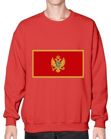 Montenegro 1344# - world flags- Sweatshirt - Crew