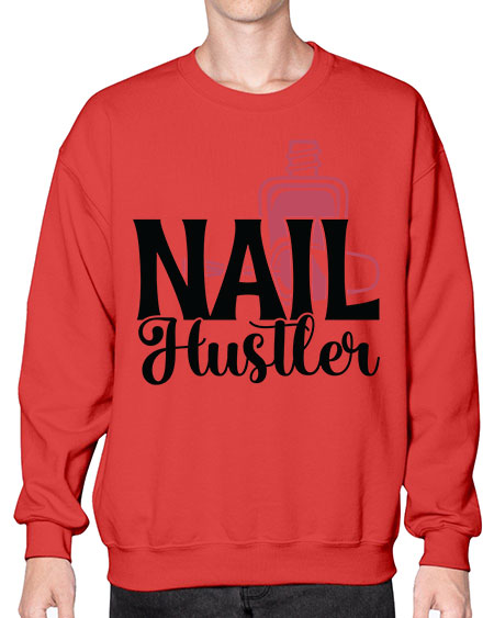Nail Hustler 1124# - nail tech- Sweatshirt - Crew