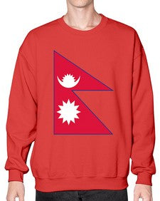 Nepal 1430# - world flags- Sweatshirt - Crew