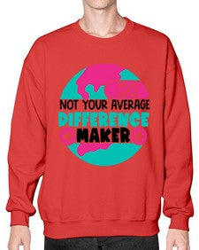 Not Your Averange Difference Maker Style Style 1139# - nurse- Sweatshirt - Crew