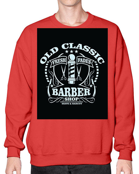Old Classic Barber1284# - barber- Sweatshirt - Crew