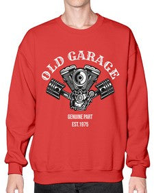 Old garage 53# - motorcycle- Sweatshirt - Crew
