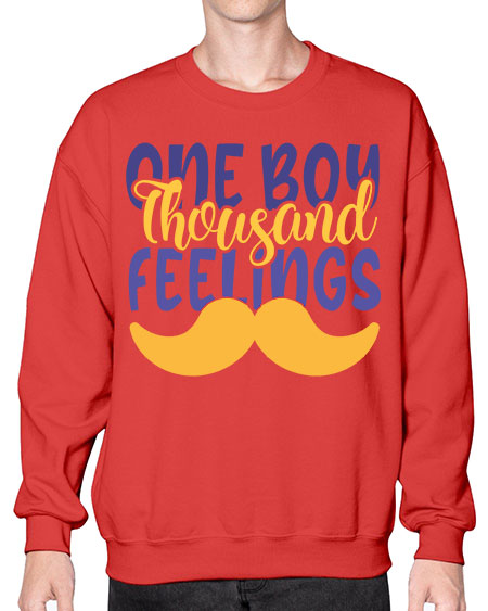 One Boy Thousand Feelings Style 173# - baby- Sweatshirt - Crew