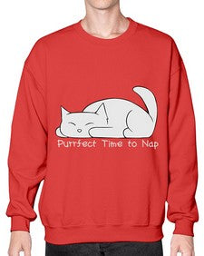 Perfect Time to Nap - cats- Sweatshirt - Crew