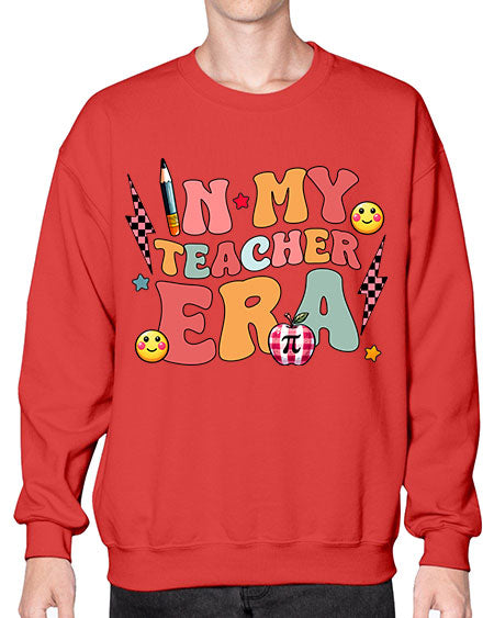 Personalized Teacher Era Sublimation 17# - pi- Sweatshirt - Crew