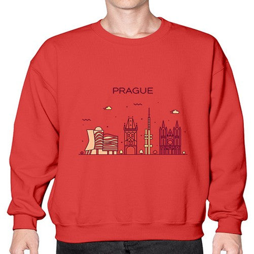 Prague 1689# - cities- Sweatshirt - Crew