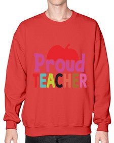 Proud Teacher 1341# - teacher- Sweatshirt - Crew