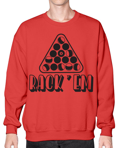 Rack em 558# - billards- Sweatshirt - Crew