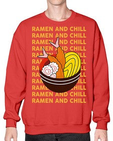 Ramen and Chill 1493# - Ramen- Sweatshirt - Crew