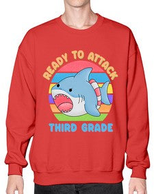 Ready to Attack third Grade 715# - third grade- Sweatshirt - Crew