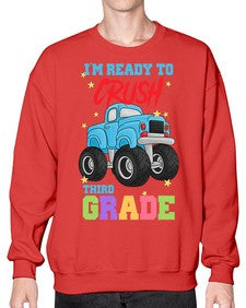 Ready to Crush third Grade 722# - third grade- Sweatshirt - Crew