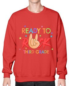 Ready to Rock third Grade 737# - third grade- Sweatshirt - Crew