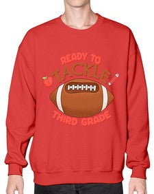 Ready to tackle third Grade 747# - third grade- Sweatshirt - Crew