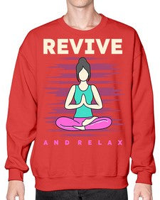 Revive and Relax 500# - yoga- Sweatshirt - Crew