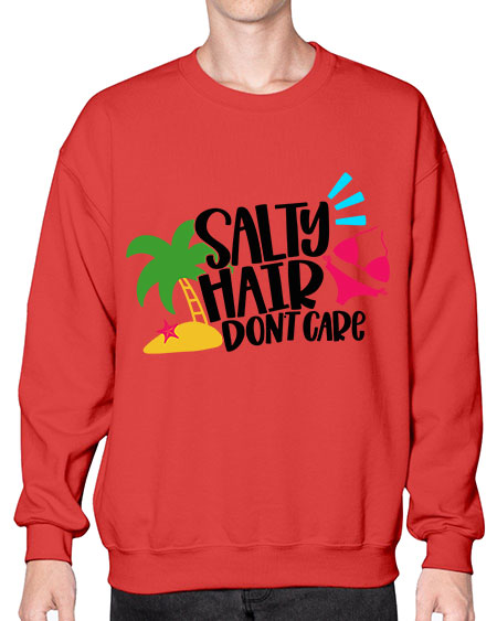 Salty Hair Dont Care Style 29# - summer- Sweatshirt - Crew