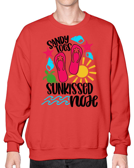 Sandy Toes Sunkissed Nose Style 27# - summer- Sweatshirt - Crew
