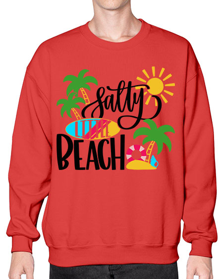 Satly Little Beach Style 26# - summer- Sweatshirt - Crew